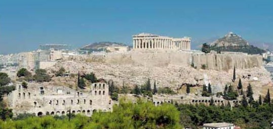 Veduta generale della rocca dell'Acropoli di Atene - Fonte: Gnto