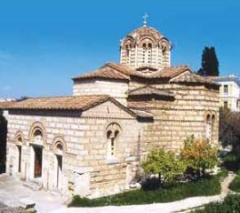 Chiesa degli Apostoli tou Soléaki nell'area dell'antica agorà di Atene - Fonte: Gnto