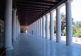 Il porticato della Stoà di Attalo nell'agorà di Atene - Fonte: Gnto