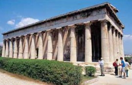 Tempio di Efesto nell'Agorà di Atene. Fonte: Gnto