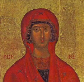 Particolare dell'icona bizyntina di santa Marina - Fonte: Wikipedia