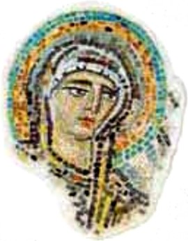 Mosaico bizantino della Madonna conservato al Museo Benaki ad Atene - Fonte Gnto